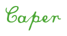 Rendering "Caper" using Commercial Script