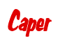 Rendering "Caper" using Big Nib