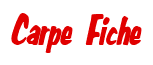 Rendering "Carpe Fiche" using Big Nib