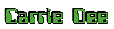 Rendering "Carrie Dee" using Computer Font