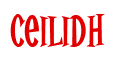 Rendering "Ceilidh" using Cooper Latin