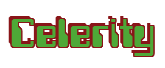 Rendering "Celerity" using Computer Font