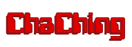 Rendering "ChaChing" using Computer Font
