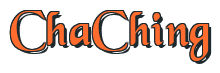 Rendering "ChaChing" using Black Chancery