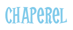Rendering "Chaperel" using Cooper Latin
