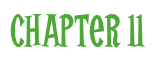 Rendering "Chapter 11" using Cooper Latin
