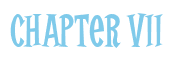 Rendering "Chapter VII" using Cooper Latin