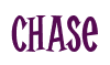 Rendering "Chase" using Cooper Latin