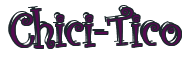 Rendering "Chici-Tico" using Curlz