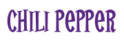 Rendering "Chili Pepper" using Cooper Latin