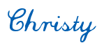 Rendering "Christy" using Commercial Script
