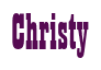 Rendering "Christy" using Bill Board