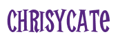 Rendering "Chrisycate" using Cooper Latin
