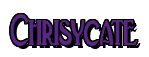 Rendering "Chrisycate" using Deco