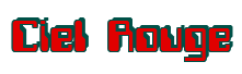Rendering "Ciel Rouge" using Computer Font