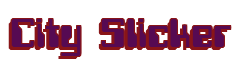 Rendering "City Slicker" using Computer Font