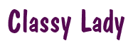 Rendering "Classy Lady" using Dom Casual