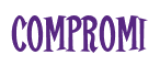 Rendering "Compromi" using Cooper Latin