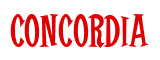Rendering "Concordia" using Cooper Latin
