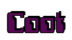Rendering "Coot" using Computer Font