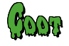Rendering "Coot" using Drippy Goo