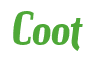 Rendering "Coot" using Color Bar
