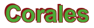 Rendering "Corales" using Arial Bold