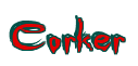 Rendering "Corker" using Buffied