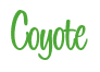 Rendering "Coyote" using Bean Sprout