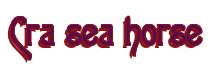 Rendering "Cra sea horse" using Agatha