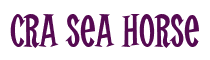 Rendering "Cra sea horse" using Cooper Latin