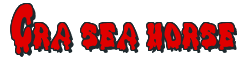 Rendering "Cra sea horse" using Drippy Goo