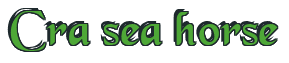 Rendering "Cra sea horse" using Black Chancery