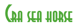 Rendering "Cra sea horse" using Asia