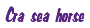 Rendering "Cra sea horse" using Big Nib