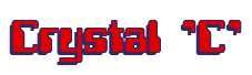 Rendering "Crystal 'C'" using Computer Font