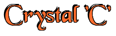 Rendering "Crystal 'C'" using Black Chancery