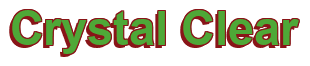 Rendering "Crystal Clear" using Arial Bold