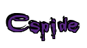 Rendering "Cspide" using Buffied