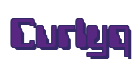 Rendering "Curlyq" using Computer Font