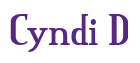 Rendering "Cyndi D" using Credit River