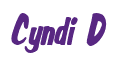 Rendering "Cyndi D" using Big Nib