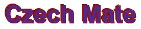 Rendering "Czech Mate" using Arial Bold