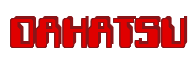 Rendering "DAHATSU" using Computer Font