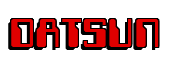 Rendering "DATSUN" using Computer Font