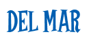 Rendering "DEL MAR" using Cooper Latin