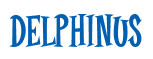Rendering "DELPHINUS" using Cooper Latin