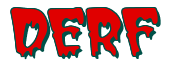 Rendering "DERF" using Creeper