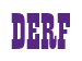 Rendering "DERF" using Bill Board