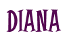 Rendering "DIANA" using Cooper Latin